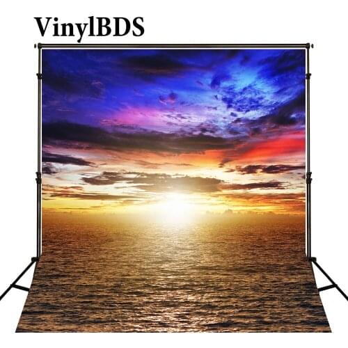 VinylBDS Sunset Sea Backdrops Romantic Wedding Photography Backdrops Scenic Photography Backdrops Wedding Backdrops