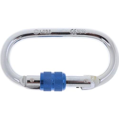 25KN Safety Rock Mountaineering Rock Climbing Aluminum Carabiners Rappelling Gear for Outdoor Camping Equipment Engineer