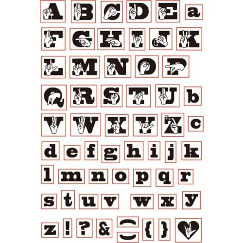 11x16 uppercase letter Transparent Clear Stamps Silicone Seals for DIY scrapbooking photo album Card Making