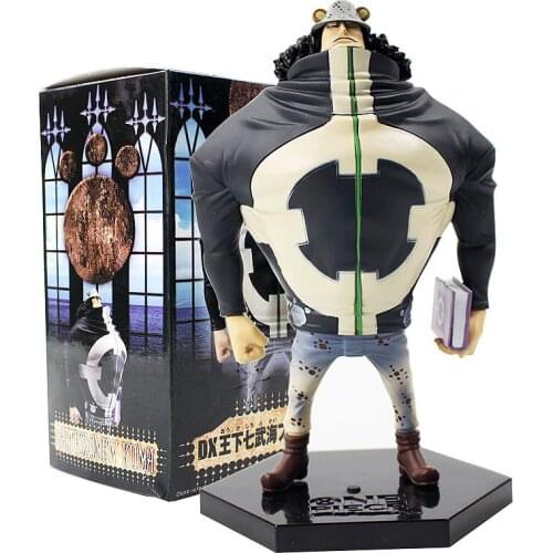 19cm King Seven-Armed Sea Bartholemew Kuma With Book 1/8 Scale Painted Figure Toys PVC Collection Doll