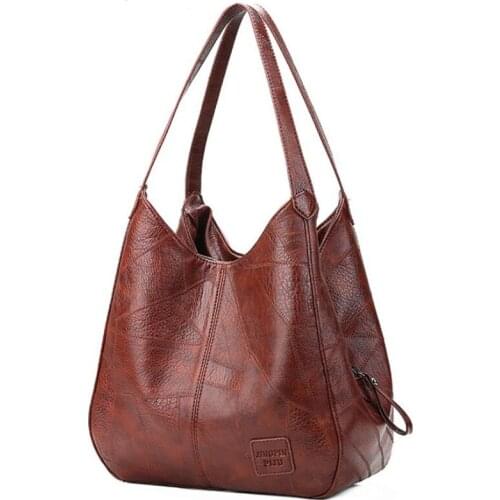 2021Vintage Women Hand Bag Designers Luxury Handbags Female Shoulder Bags Ladies Top-Handle Bags Black Fashion Totes