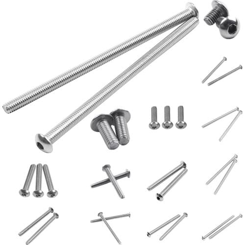Stainless Steel Button Head Screw, Hex Socket Bolts Type:M4 / 4mm Bolt size:M4 x 75mm Your pack quantity:10