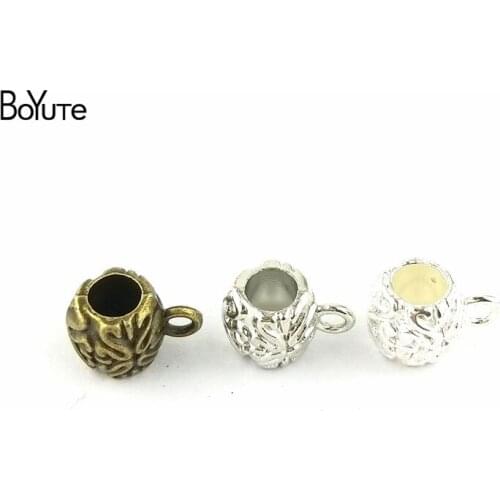 BoYuTe (100 Pieces/Lot) 9*9MM 3 Colors Zinc Alloy Materials Diy Jewelry Beads for Jewelry Findings Accessories Wholesale