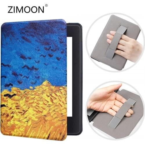 For Amazon Kindle Paperwhite 4 Case PU Leather Flip Slim Smart Cover Hand Case for New Kindle Paperwhite 10th PQ94WIF 2018
