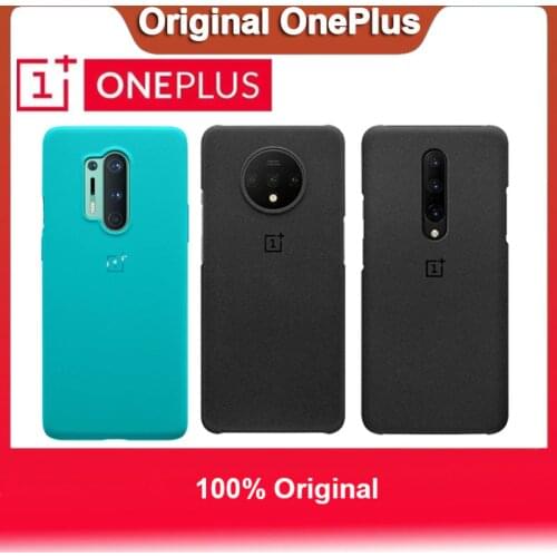 For Oneplus 8 /8 Pro 7/7 Pro/6 6T/ 8T 7T/7T Pro 100% Original Official OnePlus Genuine Sandstone Matte Slim Back Skin Case Cover