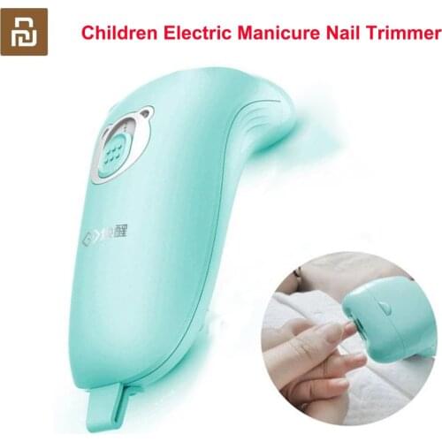 Youpin HuanXing Kids Children Electric Manicure Nail Trimmer Safety Low Noise With Night Light Cute Cartoon For Kids Baby