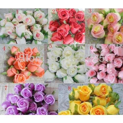 Artificial rose Flower head for wedding high imitation