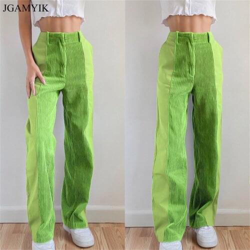 JGAMYIK Women's Corduroy Trousers