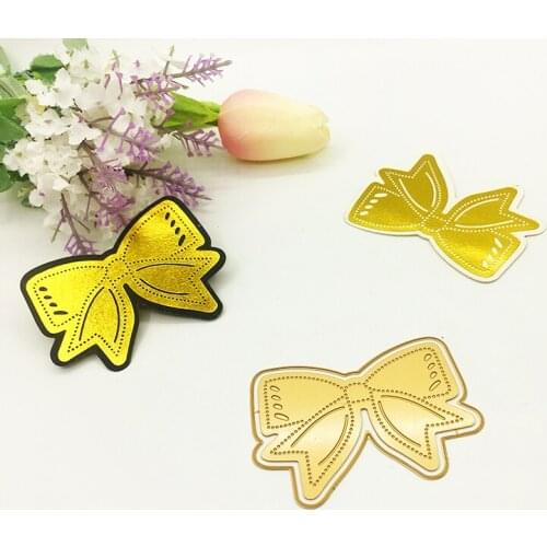 Julyarts Hot Foil Plate Bow Tie Flower Metal Cutting Die For Scrapbooking Stencils Stamping Photo Album Card Die Cut Craft Die