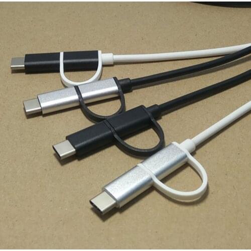 Micro USB Cable 2 in 1 Charging for Samsung s9 plus USB Type C Cable 1m