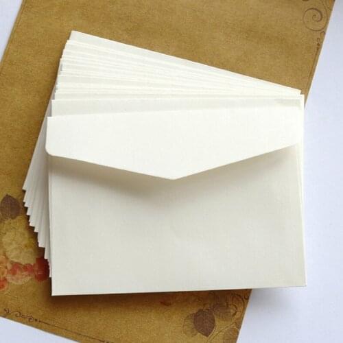 10pcs/Lot White Kraft Paper Envelope Stationery Postcard Kraft Envelope