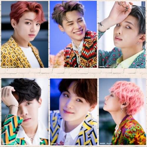 Kpop Bangtan Boys Poster 2021 New JUNG KOOK JIMIN SUGA V RM JIN JHOPE Decoration Painting Hd Photo Wall Sticker Home Decor