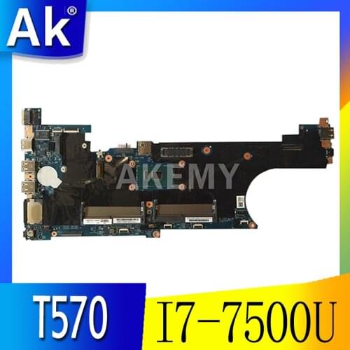 448.0AB06.0011 Motherboard For Lenovo Thinkpad T570 P51S Notebook Motherboard CPU I7 7500U DDR4 100% Test Work