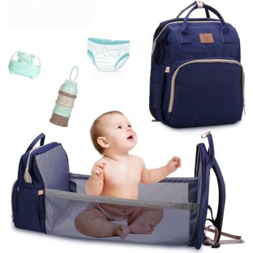 Mommy Baby Diaper Bag Multifunction Folding Baby Mom Travel Backpack Large Capacity Nappy Maternity Care Women Bag Nursing Bags
