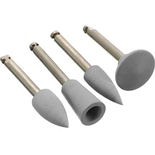 4Pcs/lot Dental Grinding Heads Teeth Polisher Low Speed Silicone Machine Dental Polishing Dental Tools Dentistry Lab