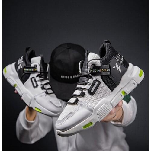 2020 new mens spring and summer new mens shoes mens sports casual shoes white Korean trend wild breathable trend shoes