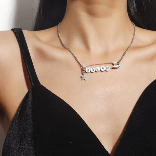 Ins New Vintage Hip-hop Fun Dice Necklace Harajuku Punk Pin Pendant Necklace Choker For Women Men Fashion Jewelry