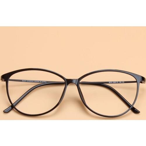 Korea New Light and Thin Glasses, Light Myopia, Mens and Womens Large Semicircle Spectacle Frame, Plastic Steel Tungsten