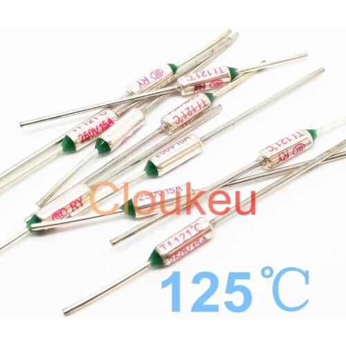 RY Tf 125C 250V10A/15A Metal temperature fuse 125 Centigrade