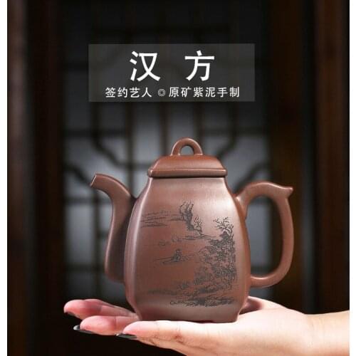 Prescription are recommended wholesale custom agent ore purple clay semi-manual teapot tea gift box drop shipping