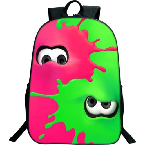 Game Splatoon Men Women Travel Mochila Students Back to School Gift Backpack Fashion Laptop Travel Shoulder Rucksack for Teens