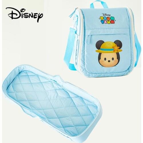 Disney Baby Diaper Bags Fashion Multifunctional Dual Purpose Bed Package Nappy Bags Portable Travel Large Capacity Stroller Bags