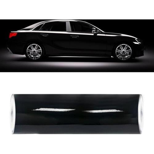 Carbon Fiber 12x120inch Matte Black Car Body Film Self Adhesive Waterproof Air Bubble Free Mirror Automotive Vinyl Wrap Film
