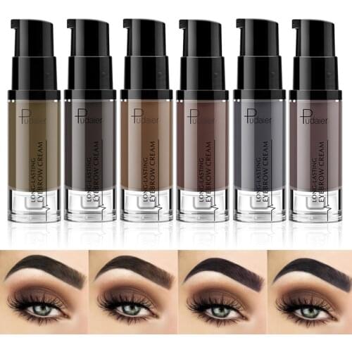Pudaier Waterproof Eyebrow Shape Makeup Gel Long Lasting Tint Shade For Natural Eye Brow Enhancer Cream Easy to color TSLM2