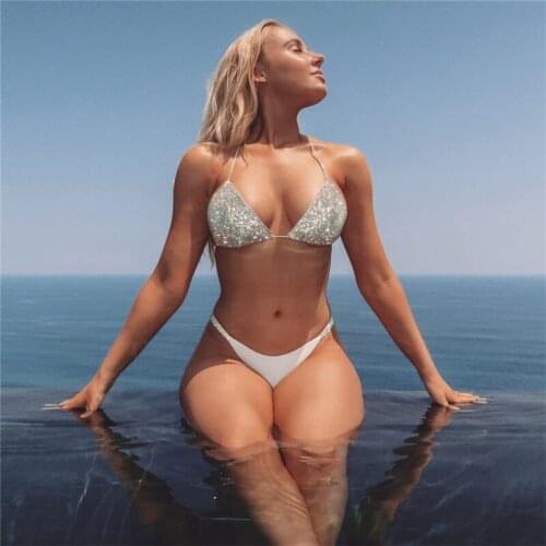 Women Sexy Bikini Bra Chain Swimming pants Sets Summer Beach swimsuit exaggeration Chain For Women Sexy Belly Body Swim Chian