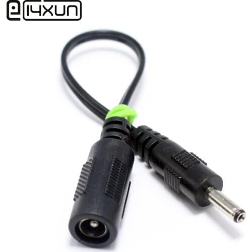 1pcs 5.5x2.1mm Female jack to 3.5x1.35mm Male Plug DC Charger Power Supply Adapter Converter Connector with 15cm Cable