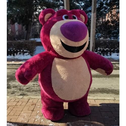 2m /2.6m Giant Smile Bear Inflatable Suit Adults Full Body Blow Up Costume Plush Mascot Outfits Fancy Dress Halloween Events