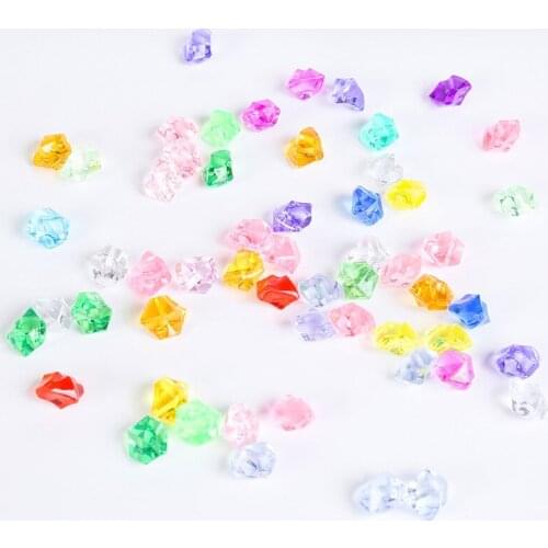 30PCS Plastic Crystal 14*11mm Acrylic Crystal Diamond Fish tank decoration artificial stone Party & Holiday DIY Decorations