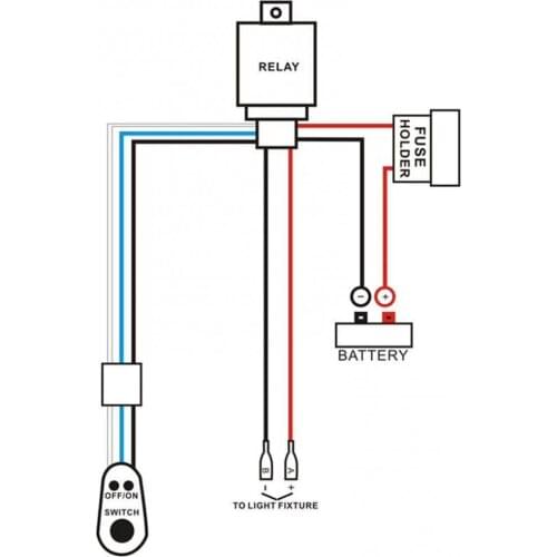 9.84ft Car Wiring Harness 40A Power Relay with Switch for 300W LED Light Bars Car Exterior Accessories Auto Replacement Part