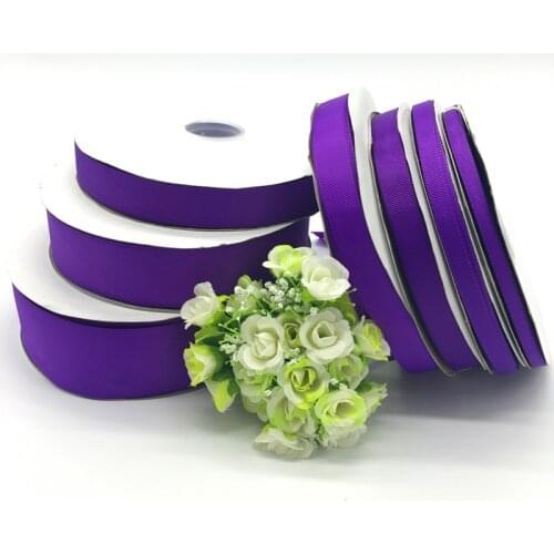 5Yards Purple 6mm 10mm 15mm 20mm 25mm 38mm 50mm Wide Monochrome Grosgrain Ribbon Hair Bows Wedding DIY Crafts