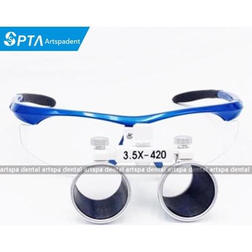 Anti-fog 3.5x 420mm Dental Surgical Binocular Loupes Dentist Loupes