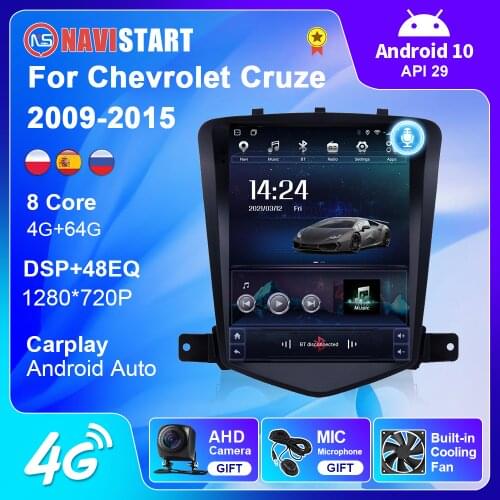 6+128G For Chevrolet Cruze Lacetti Classic Lacett 2009-2015 Tesla Style 4G BT Car Radio 9.7 Inch Multimedia Player GPS Navi WIFI