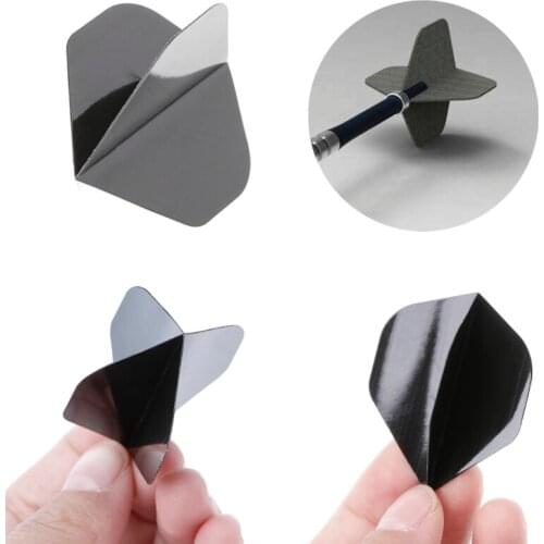 Dart Flights Accessories 30 Pcs/Set High Quality Simple Pure Black PET Dart Flights dropshipping