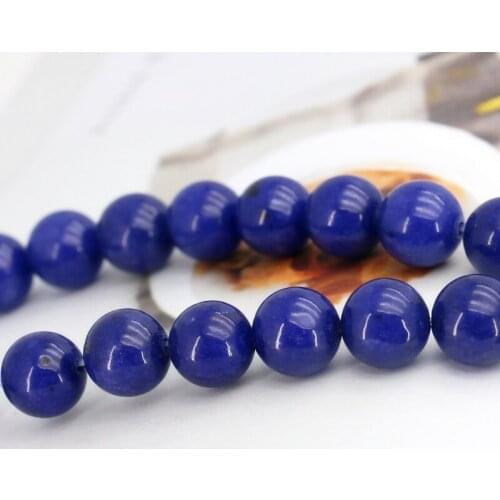 Hot sale Lapis lazuli round loose beads 12mm 15" Suitable for female jewelry making design wholesale