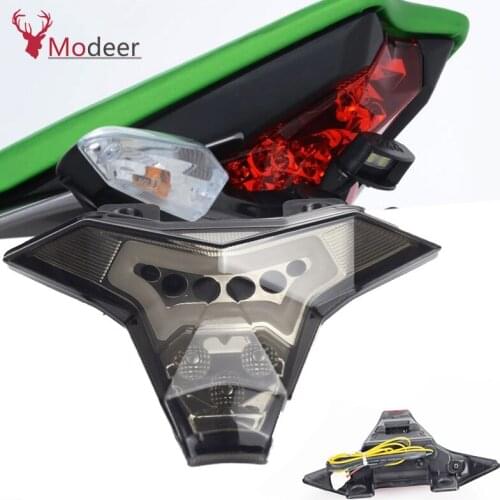 Integrated LED Tail Lights Smoke Lens Turn Signal Blinker For KAWASAKI Z1000 2014 2015 2016 Ninja ZX10R 2016