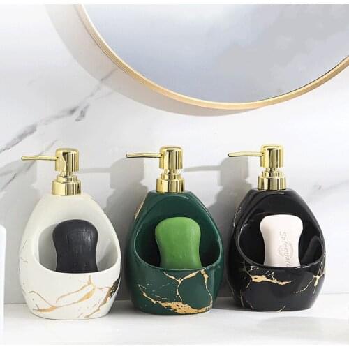 Ceramics Soap Dispenser Hand Sanitizer Bottle Detergent Bottle For Kitchen Bathroom Accessories Ceramic Lotion Bottle