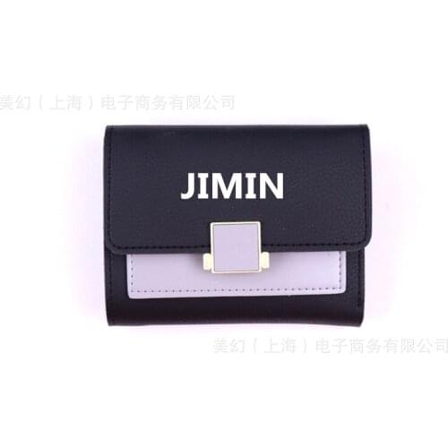 Kpop Bangtan Jungkook Jimin V J-hope wallet Coin Purse fashion Card pocket Boys Card package