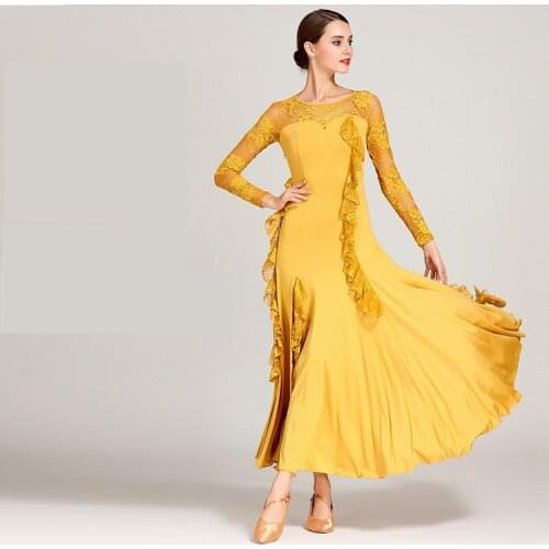 Modern Dance Costume Women Ladies Dancewear Waltzing Tango Dancing Dress Ballroom Costume Evening Party Dress