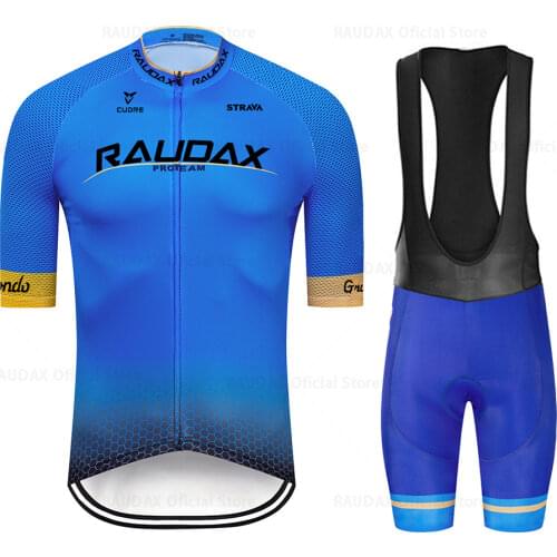 2021 Strava Summer Cycling Jersey Contest Raudax Cycling Clothing Suit MTB Bib Shorts Men Bike Triathlon Ropa Ciclismo Hombre