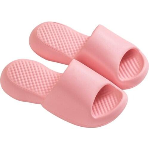 Mazefeng Indoor Comfortable Soft Slippers Men Women Non-slip Bathroom Home Shoes Flat EVA Thick Sole Slides Womens Sandals 2021