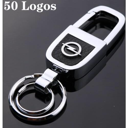 Fashion Metal Car Keychain Keyring For OPEL Changan Geely Buick Land Rover Citroen Cadillac JEEP FIAT Renault Car Accessories