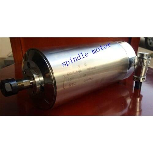 220v 1.5KW water-cooling spindle motor ER11 CNC spindle motor spindle bit water cooling 220VAC 80x200mm