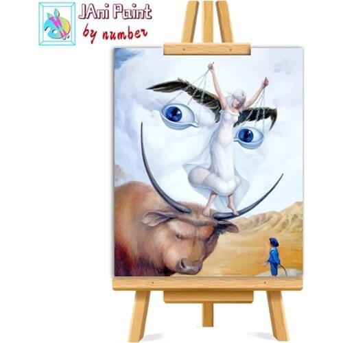 Salvador Dali Art Picture DIY Painting By Numbers Colouring Zero Basis HandPainted Oil Painting Unique Gift Home Decor
