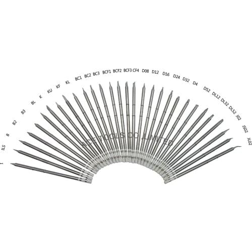 30 Pieces T12 Seris Soldering Tips Replacement Iron Handle Pencil Bit Fit Hakko FX-951 FX-950 FX-952 FX-9501 FM-2028 FM2027