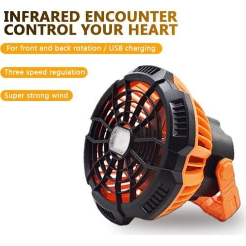 NEW Arrival Camping Ceiling Desk Fan LED Light Rechargeable USB Fan with Remote Control For Camping ,Home, Office