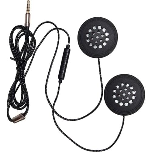 Hot Motorcycle Helmet Headset Speakers 3.5mm Jack Wired Headphones Earphone Headphone with HD Microphone for Motorcycle Helmet I